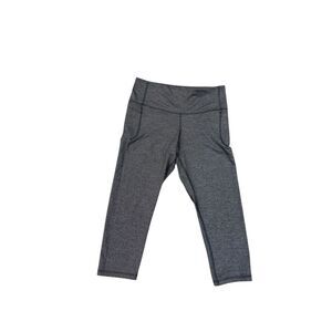 Under Armour Activewear Space Gray Crop Capri Compression Leggings Size Large